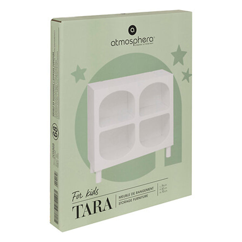 Commode Pour Enfant 4 niches Tara Blanche - Atmosphera For Kids