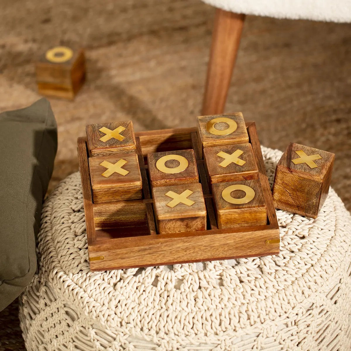 Jeu De Morpion Oscar 23x23 Beige - Atmosphera