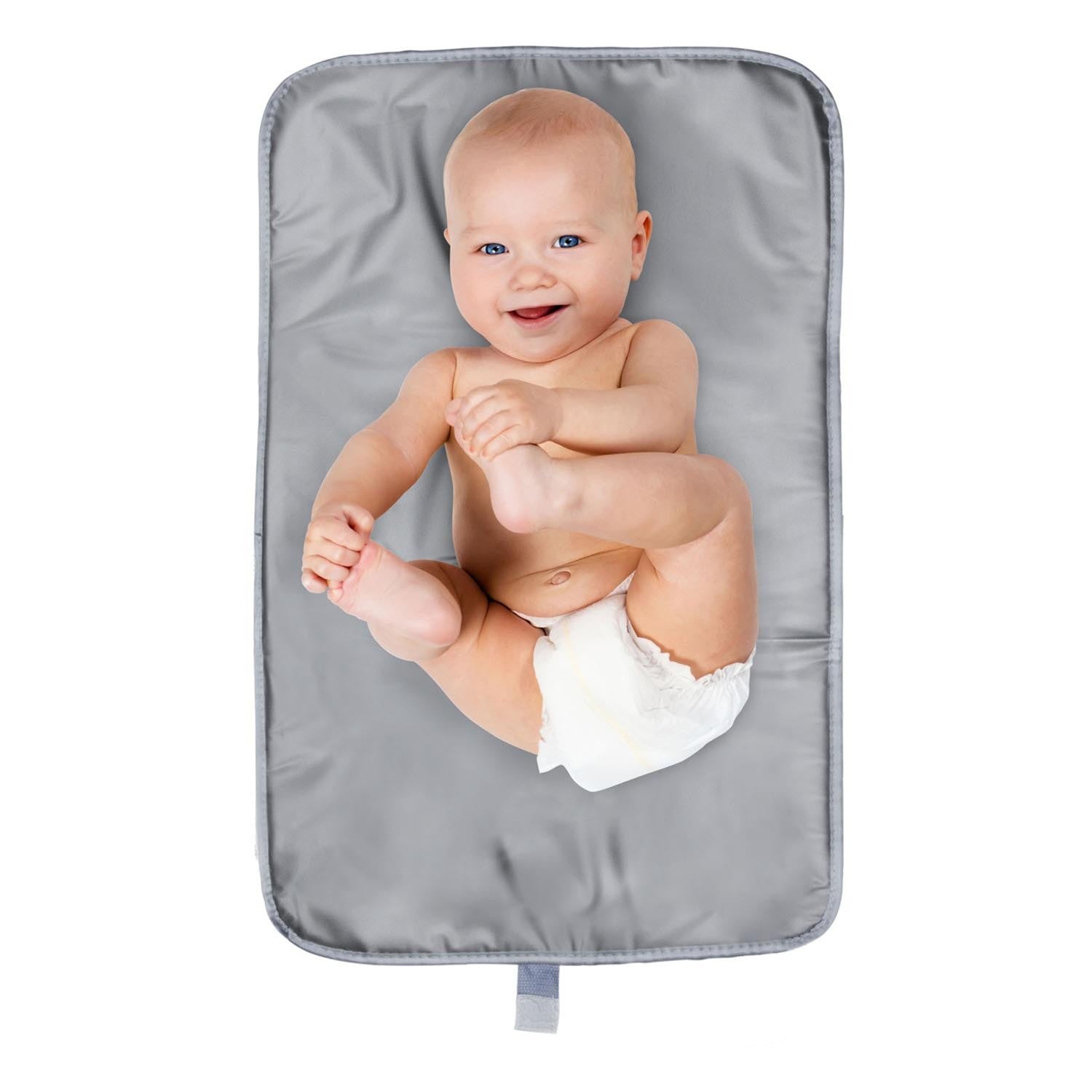 Tapis À Langer De Voyage Pour Bébé Gris - Home Deco Kids