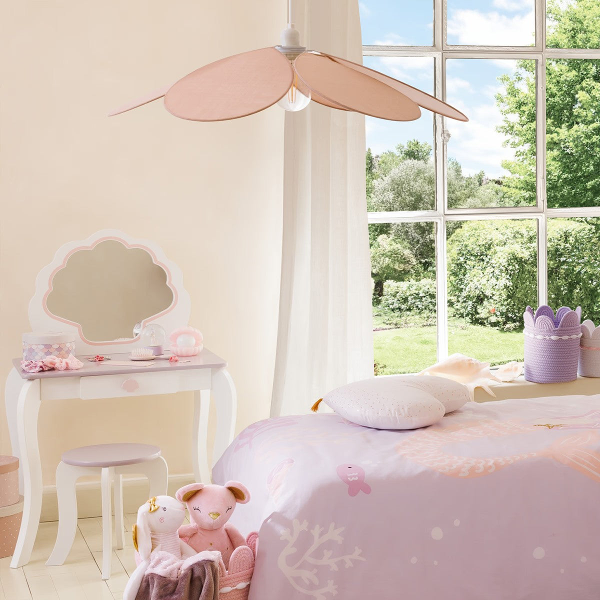 Suspension Pétales Pour Chambre D'enfant Naya Rose - Atmosphera For Kids