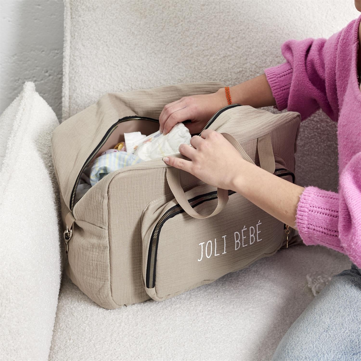 Sac À Langer Pour Bébé Gris - Home Deco Kids