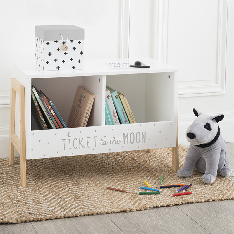 Casier de rangement avec 2 compartiments Blanc - Atmosphera For Kids