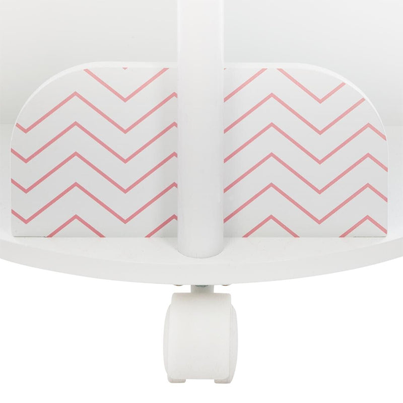 Bibliothèque ronde Blanc et Rose - Atmosphera For Kids