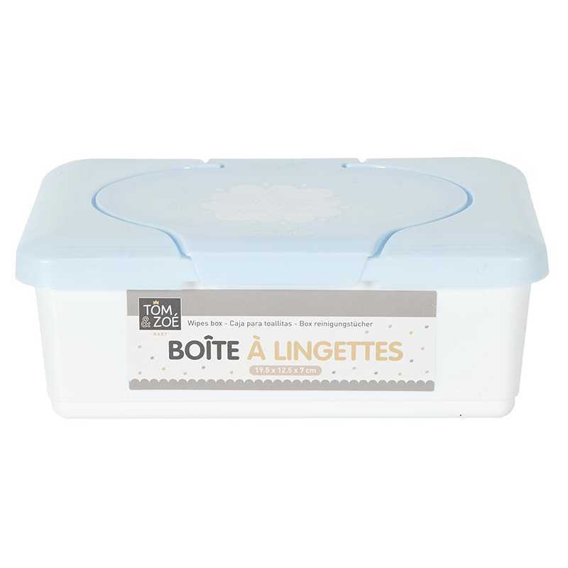 Boîte à Lingettes Bébé Bleu - Tom & Zoé