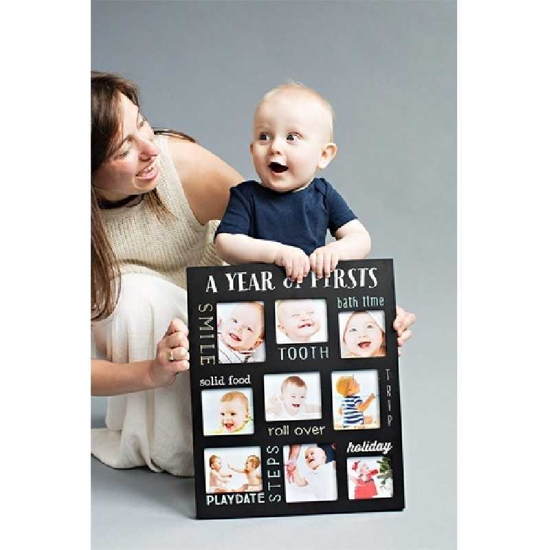 Cadre photo en bois pour nouveau-né garçon fille souvenir Cadres photo  Cadeau de fête prénatale 28 cm x 22 cm : : Bébé et Puériculture