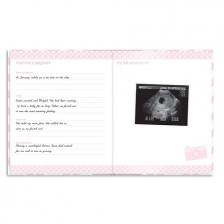Livre de naissance bébé 2 en 1 Rose en Anglais - Pearhead