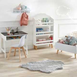 Tipi gris enfant avec Bibliotheque nuage blanc - Atmosphera For Kids