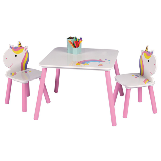 Table avec 2 chaises Sweet Licorne - Home Deco Kids