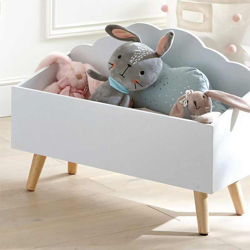 Coffre à jouets en bois Nuage Blanc - Atmosphera For Kids