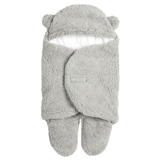 Chancelière polaire Ourson 0-6 mois Gris - Home Deco Kids