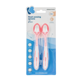 Set de 2 cuillères thermosensibles Rose - Kikka Boo