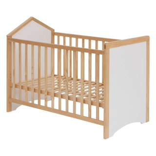 Ensemble Lit bébé Kima 60x120 avec matelas blanc - Atmosphera For Kids