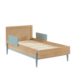 Ensemble Lit enfant Refuge Magique Bleu 70x140 avec matelas enfant Blanc - Laïba Kids