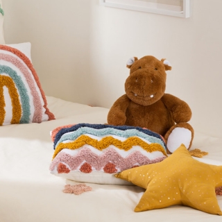 Peluche enfant Hippo Marron - Atmosphera For Kids