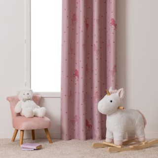 Rideau enfant occultant Glow Licorne - Atmosphera For Kids