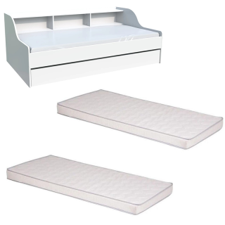 Ensemble Lit DodoKid avec 2 matelas enfant 90x190 - Laïba Kids