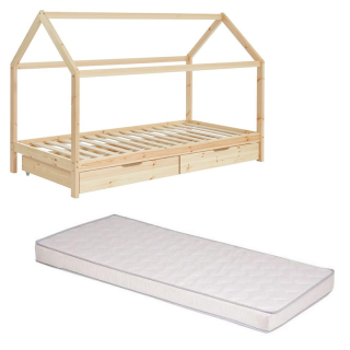 Ensemble Lit tiroirs Héros avec matelas enfant 90x190 - Laïba Kids