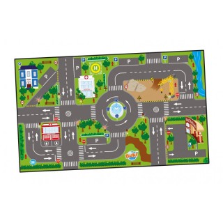 Tapis De Jeu En Tissu Voiture Lumineux 3+ - Buki