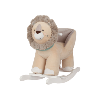 Jouet à bascule avec siège Lion Beige - KikkaBoo