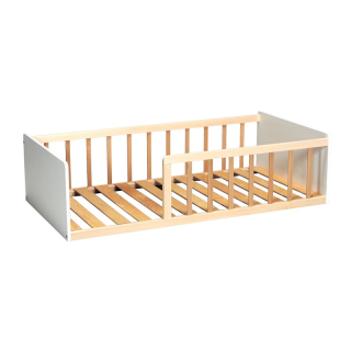 Lit Enfant Berceau de la Mer 70x140 Blanc Naturel - Laïba Kids