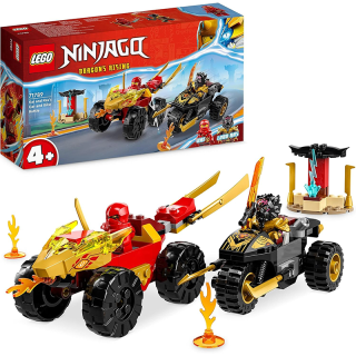 Le Combat en Voiture et en Moto de Kai et Ras - Lego Ninjago