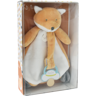 Coffret peluche Doudou Pantin Renard Marron