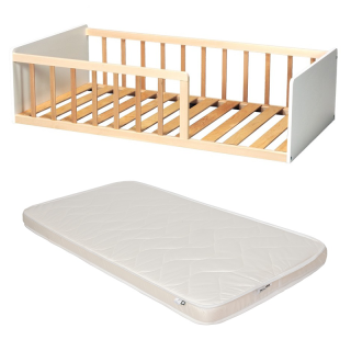 Pack MagicNight Lit 70x140 avec Matelas 70x140 Naturel - Laïba Kids