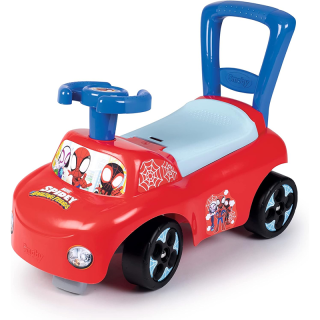 Porteur Enfant Auto Spidey Bleu - Smoby