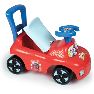 Porteur Enfant Auto Spidey Bleu - Smoby