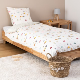 Parure de lit enfant Voitures 140x200 - Atmosphera For Kids