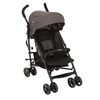 Poussette Canne TraveLite De la naissance à environ 3 ans (0-15kg) Noire Et Gris - Graco