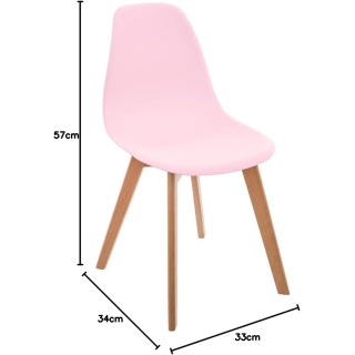 Chaise enfant Polypropylène Rose - Atmosphera For Kids