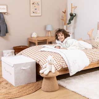 Coffre rangement bouclette Blanc - Atmosphera For Kids