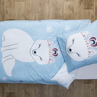 Parure de lit Princesse de l'hiver 140x200 Bleu - Atmosphera For Kids