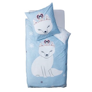 Parure de lit Princesse de l'hiver 140x200 Bleu - Atmosphera For Kids