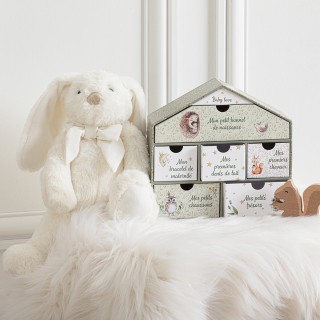 Peluche lapin nœud Beige - Atmosphera For Kids