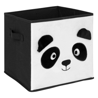 Boite De Rangement En Velours Pliable Panda - Atmosphera For Kids