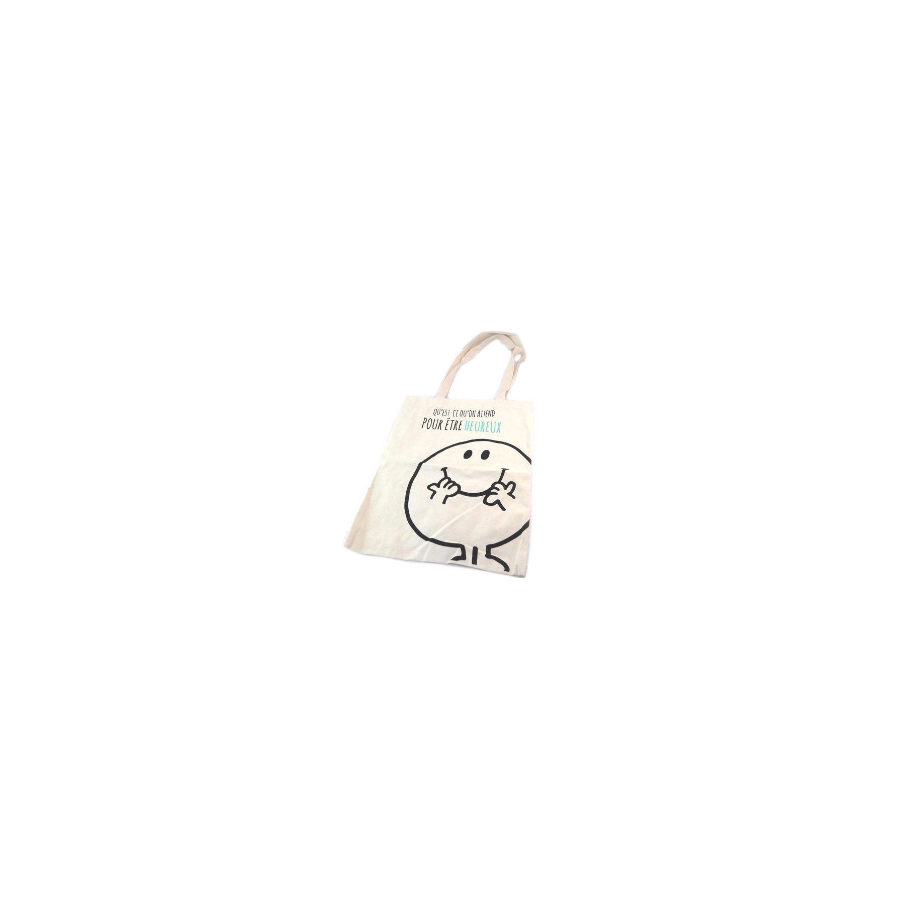 Sac Shopping Coton En Toile Monsieur Madame Heureux