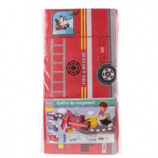 Coffre à jouets Camion Pompier Rouge - Home Deco Kids