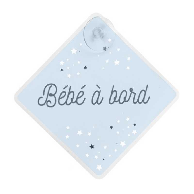 Sticker Bébé à Bord cœur - Sécurité enfant voiture - 4,99 € Couleur  Exterieur Noir