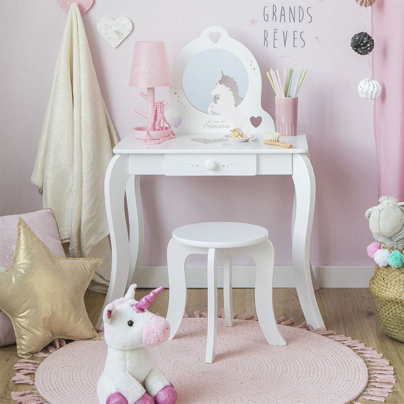Coiffeuse avec tabouret princesse - Atmosphera For Kids