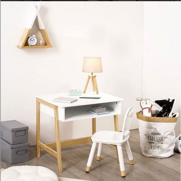 Chaise enfant douceur Blanc - Atmosphera For Kids