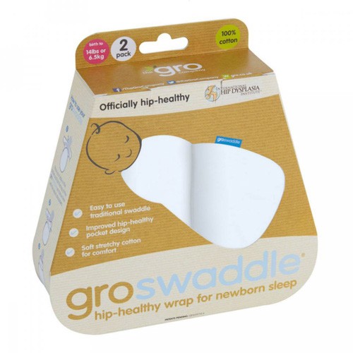 Lot de 2 Langes Groswaddle Blanc 0-3 mois - Tommee Tippee