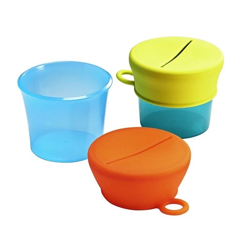 Lot de 2 pots et couvercles en silicone - Boon