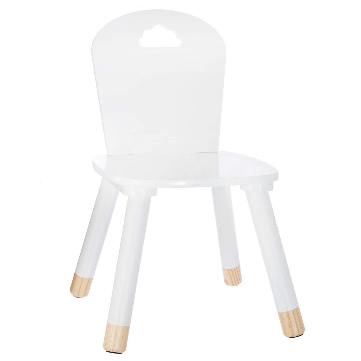 Set Table douceur avec 2 chaises blanc - Atmosphera For Kids