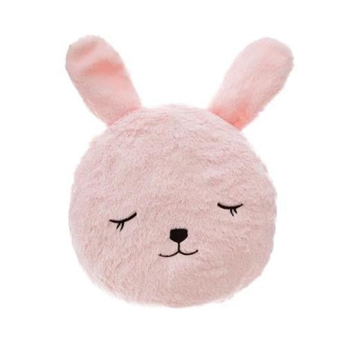 Coussin rond Fourrure Lapin Rose - Atmosphera For Kids