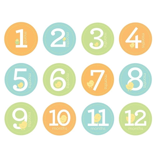 Première Année Autocollants de Ventre Neutre - Pearhead