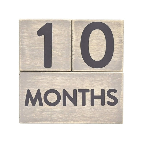 Blocs âge en bois bébé Gris - Pearhead