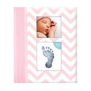 Livre de naissance bébé 2 en 1 Rose en Anglais - Pearhead