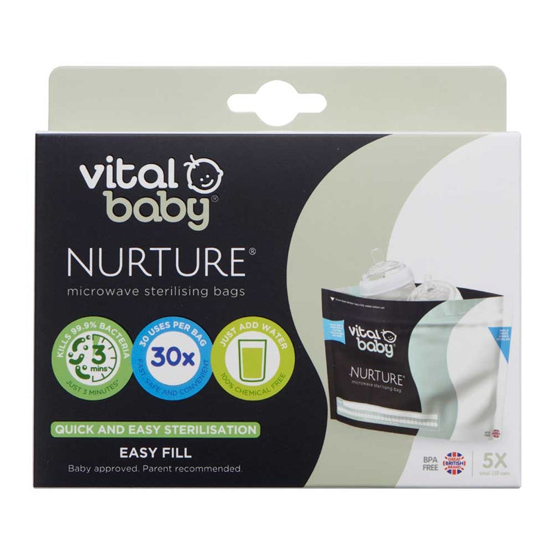 Lot de 5 sacs de stérilisation - Vital Baby